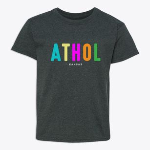 Athol Kansas Color Pop Youth T-shirt