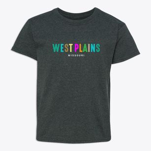 West Plains Missouri Color Pop Youth T-shirt