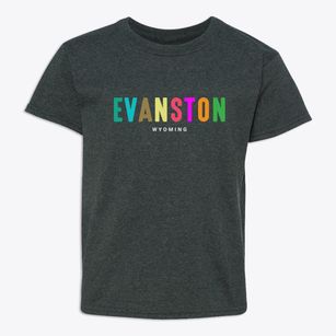 Evanston Wyoming Color Pop Youth T-shirt