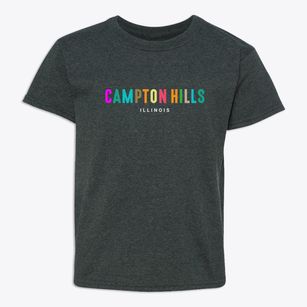 Campton Hills Illinois Color Pop Youth T-shirt