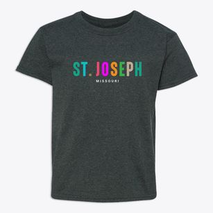 St. Joseph Missouri Color Pop Youth T-shirt