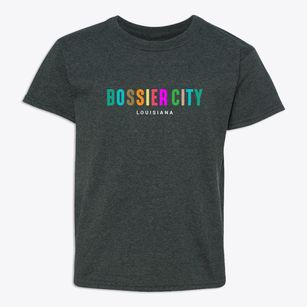 Bossier City Louisiana Color Pop Youth T-shirt