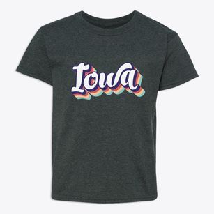  Iowa Retro Candy Vibes Youth T-shirt