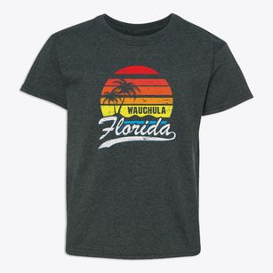 Wauchula Florida Palm Tree Sunset Youth T-shirt