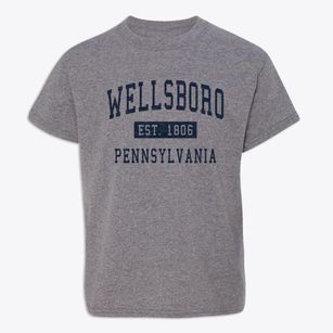 Wellsboro Pennsylvania Classic Established Youth T-shirt