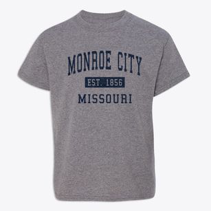 Monroe City Missouri Classic Established Youth T-shirt