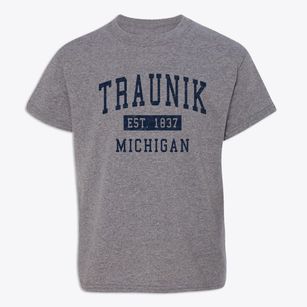 Traunik Michigan Classic Established Youth T-shirt