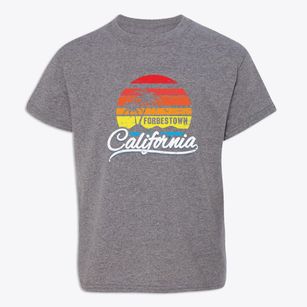 Forbestown California Palm Tree Sunset Youth T-shirt