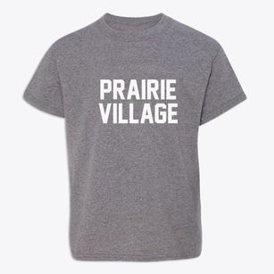 Prairie Village Kansas Classic Block Youth T-shirt