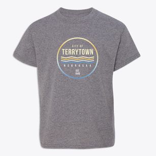 Terrytown Nebraska Color Fade Youth T-shirt
