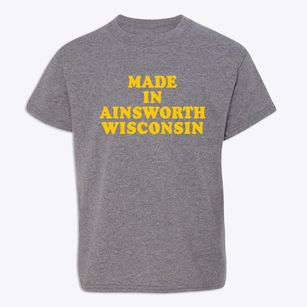 Ainsworth Wisconsin Classic 70s Youth T-shirt