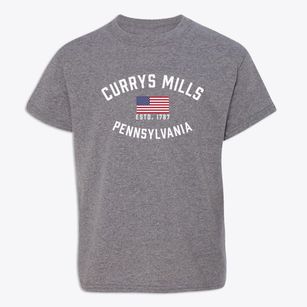 Currys Mills Pennsylvania Patriot Youth T-shirt