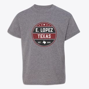 E. Lopez Texas Americana Youth T-shirt