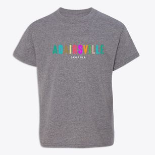 Adairsville Georgia Color Pop Youth T-shirt