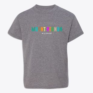 Mount Vernon Missouri Color Pop Youth T-shirt