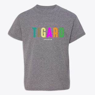 Tigard Oregon Color Pop Youth T-shirt