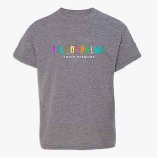 Isle Of Palms South Carolina Color Pop Youth T-shirt