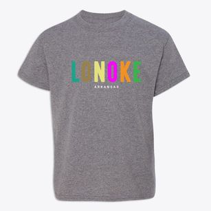 Lonoke Arkansas Color Pop Youth T-shirt