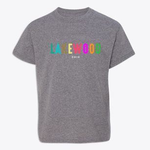 Lakewood Ohio Color Pop Youth T-shirt