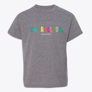 Carrollton Missouri Color Pop Youth T-shirt
