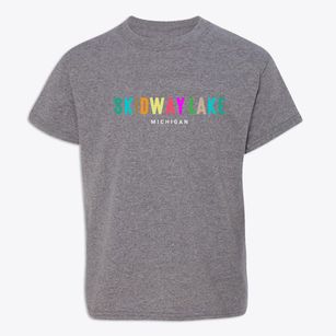 Skidway Lake Michigan Color Pop Youth T-shirt