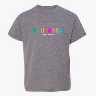 Williams Bay Wisconsin Color Pop Youth T-shirt