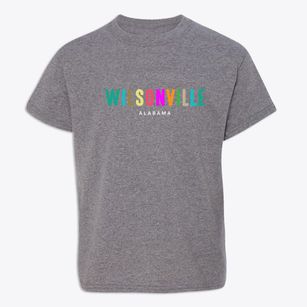 Wilsonville Alabama Color Pop Youth T-shirt