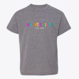 Atlantic Beach New York Color Pop Youth T-shirt