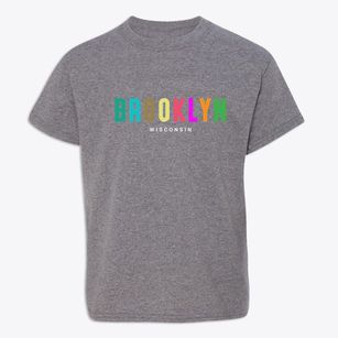 Brooklyn Wisconsin Color Pop Youth T-shirt