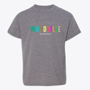 Woodville Wisconsin Color Pop Youth T-shirt