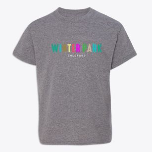 Winter Park Colorado Color Pop Youth T-shirt