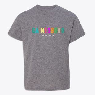 Gainesboro Tennessee Color Pop Youth T-shirt