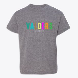 Valders Wisconsin Color Pop Youth T-shirt