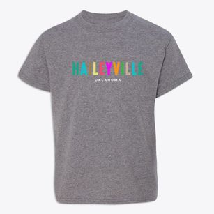 Haileyville Oklahoma Color Pop Youth T-shirt