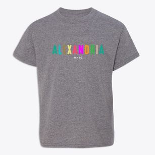 Alexandria Ohio Color Pop Youth T-shirt