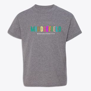 Middlefield Massachusetts Color Pop Youth T-shirt