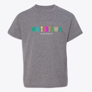 Whitestown Wisconsin Color Pop Youth T-shirt
