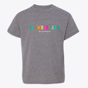 Elmwood Park Wisconsin Color Pop Youth T-shirt