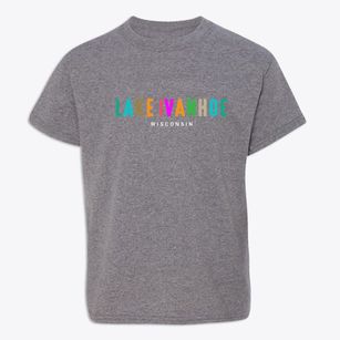Lake Ivanhoe Wisconsin Color Pop Youth T-shirt