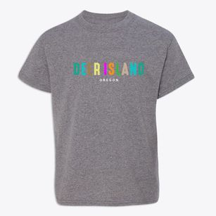 Deer Island Oregon Color Pop Youth T-shirt