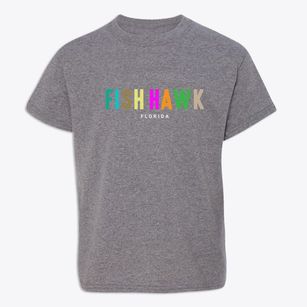 Fish Hawk Florida Color Pop Youth T-shirt