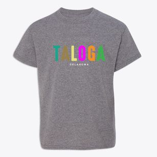Taloga Oklahoma Color Pop Youth T-shirt