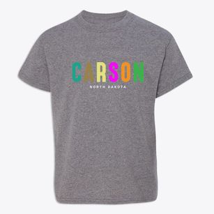 Carson North Dakota Color Pop Youth T-shirt