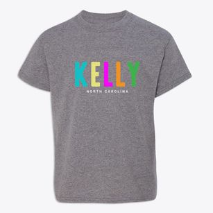 Kelly North Carolina Color Pop Youth T-shirt