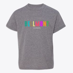Bellmont Illinois Color Pop Youth T-shirt