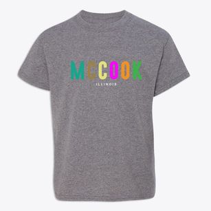 Mccook Illinois Color Pop Youth T-shirt