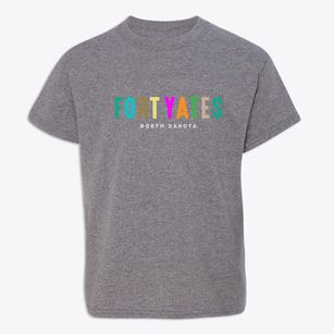 Fort Yates North Dakota Color Pop Youth T-shirt