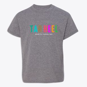 Tar Heel North Carolina Color Pop Youth T-shirt