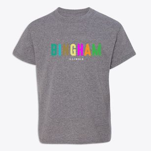 Bingham Illinois Color Pop Youth T-shirt