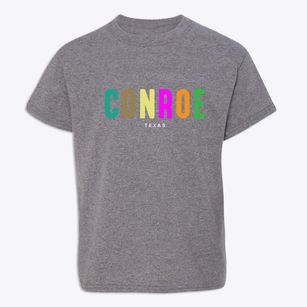 Conroe Texas Color Pop Youth T-shirt